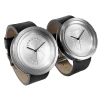 Side view of Salt & Pepper watch highlighting its sleek case and minimalist silhouette